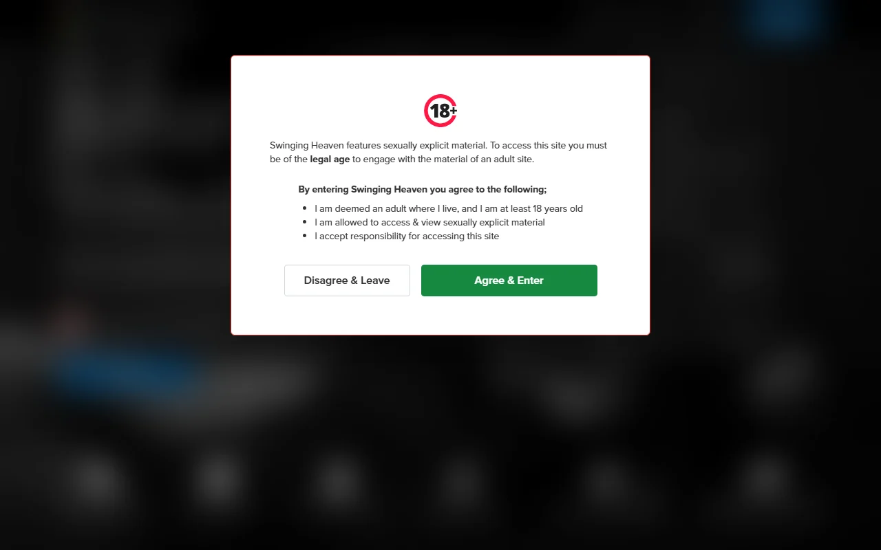 Screenshot of Swingingheaven